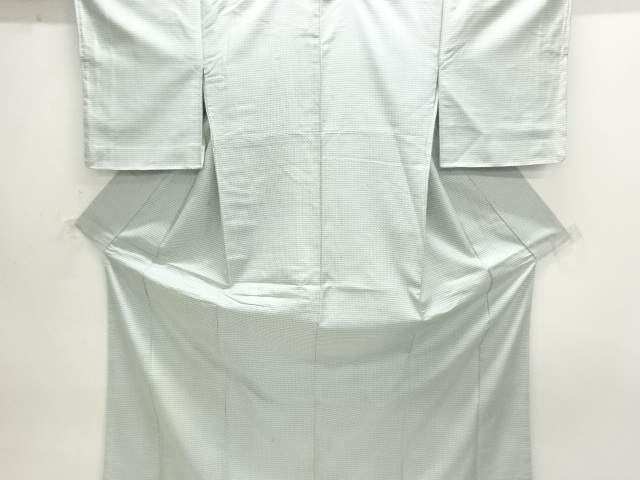 JAPANESE KIMONO / ANTIQUE TSUMUGI KIMONO / WOVEN KAGARA KAMESHIKO PATT